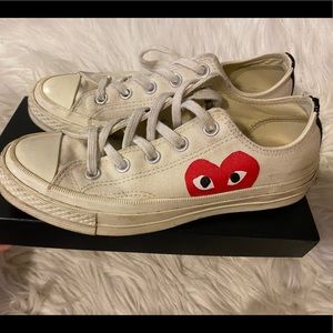 Comme Des Garçons White Sneakers sz 6.5